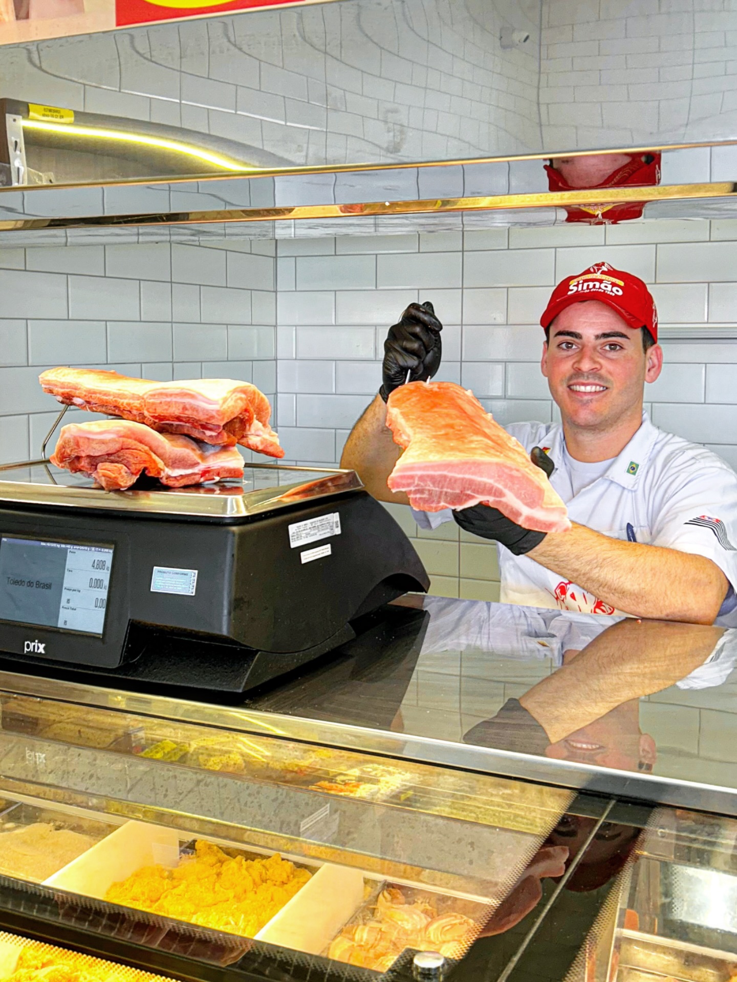 Picanha selecionada na Casa de Carnes Simão
